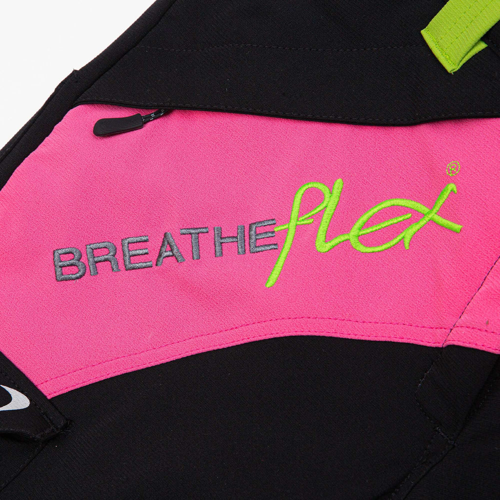 AT4010(F) Breatheflex Chainsaw trousers Female Design A Class 1 - Pink - Arbortec Forestwear