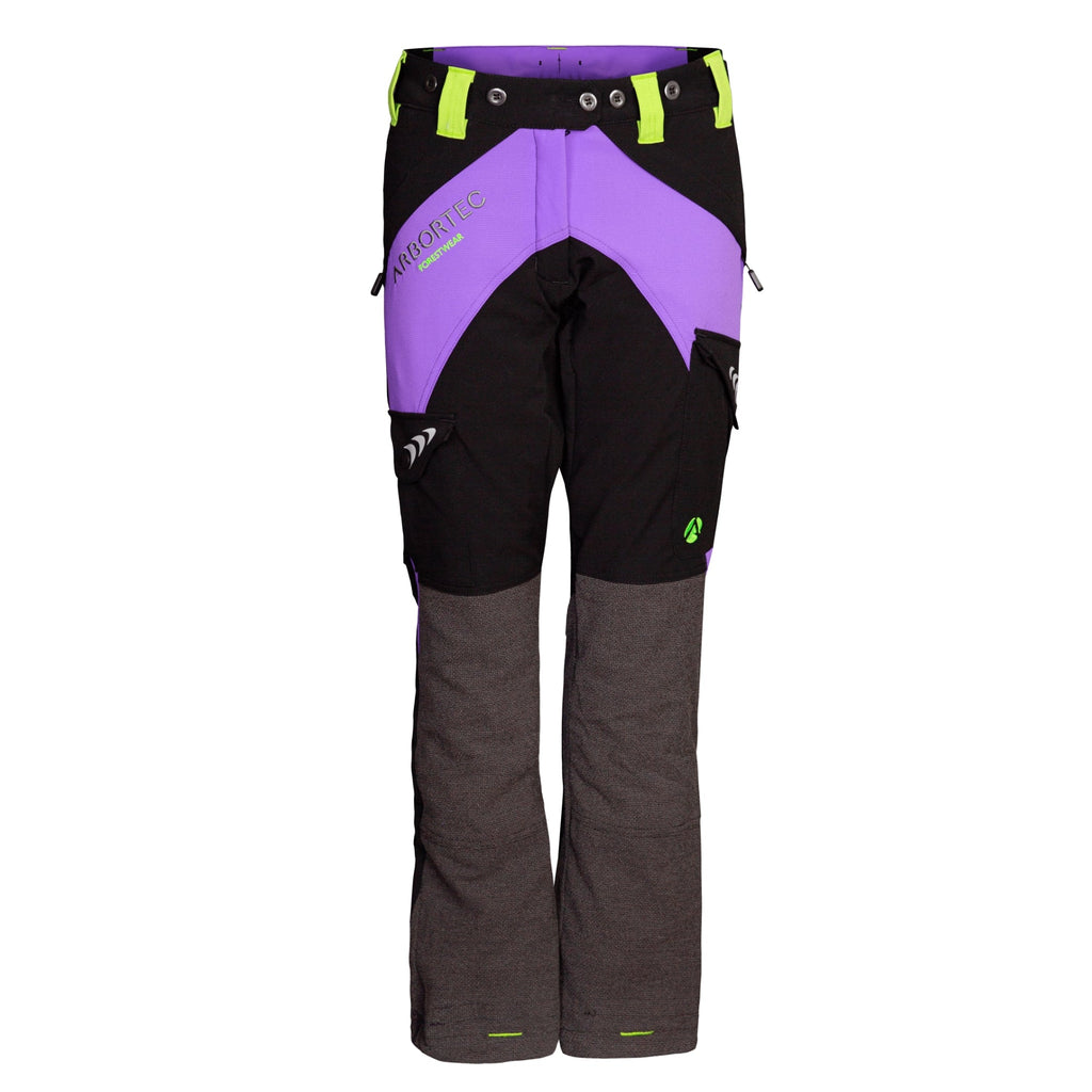 AT4010(F) Breatheflex Chainsaw trousers Female Design A Class 1 - Purple - Arbortec Forestwear