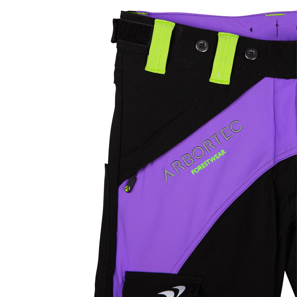 AT4010(F) Breatheflex Chainsaw trousers Female Design A Class 1 - Purple - Arbortec Forestwear