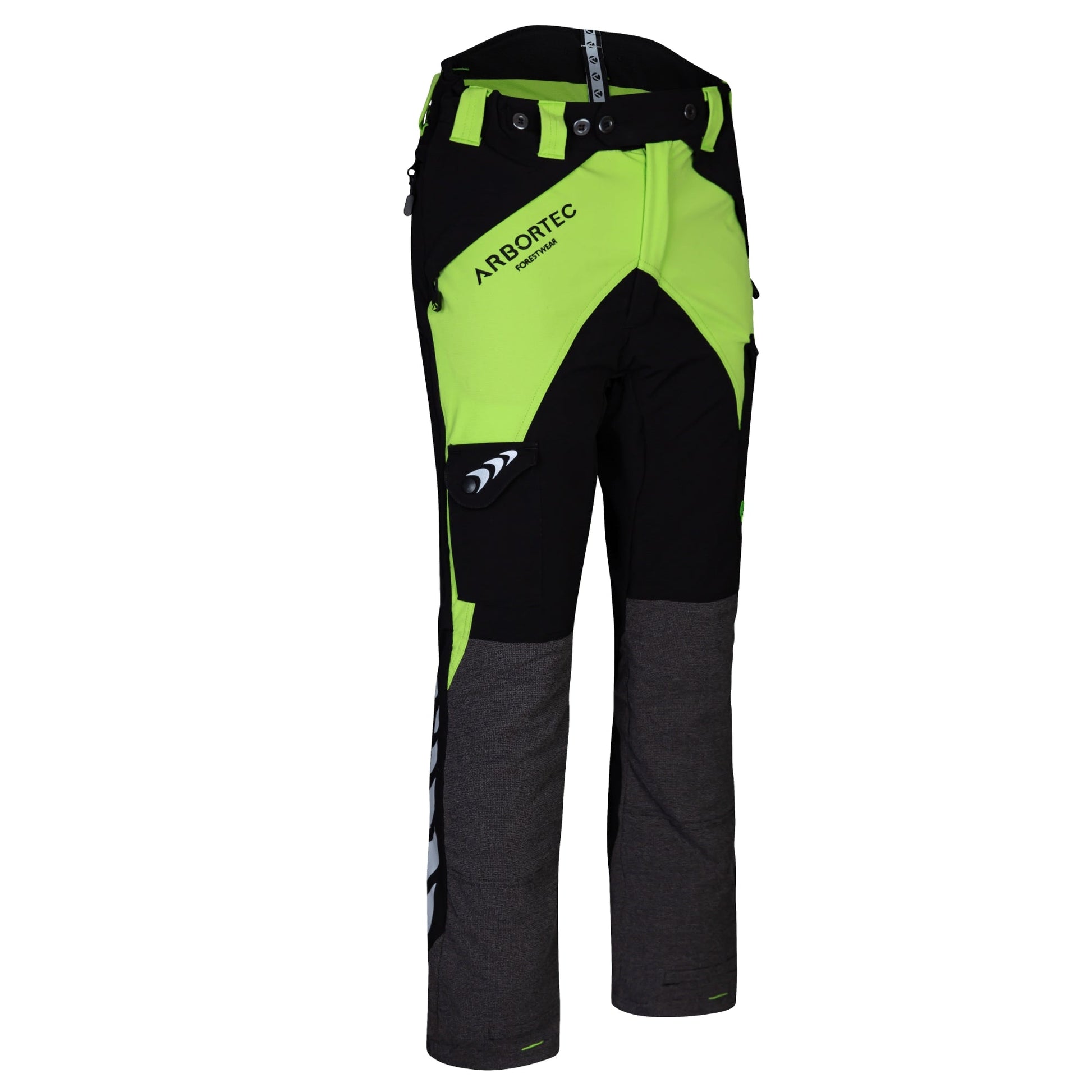 AT4010(US) Breatheflex Chainsaw Pants UL Rated - Lime/Black - Arbortec Forestwear