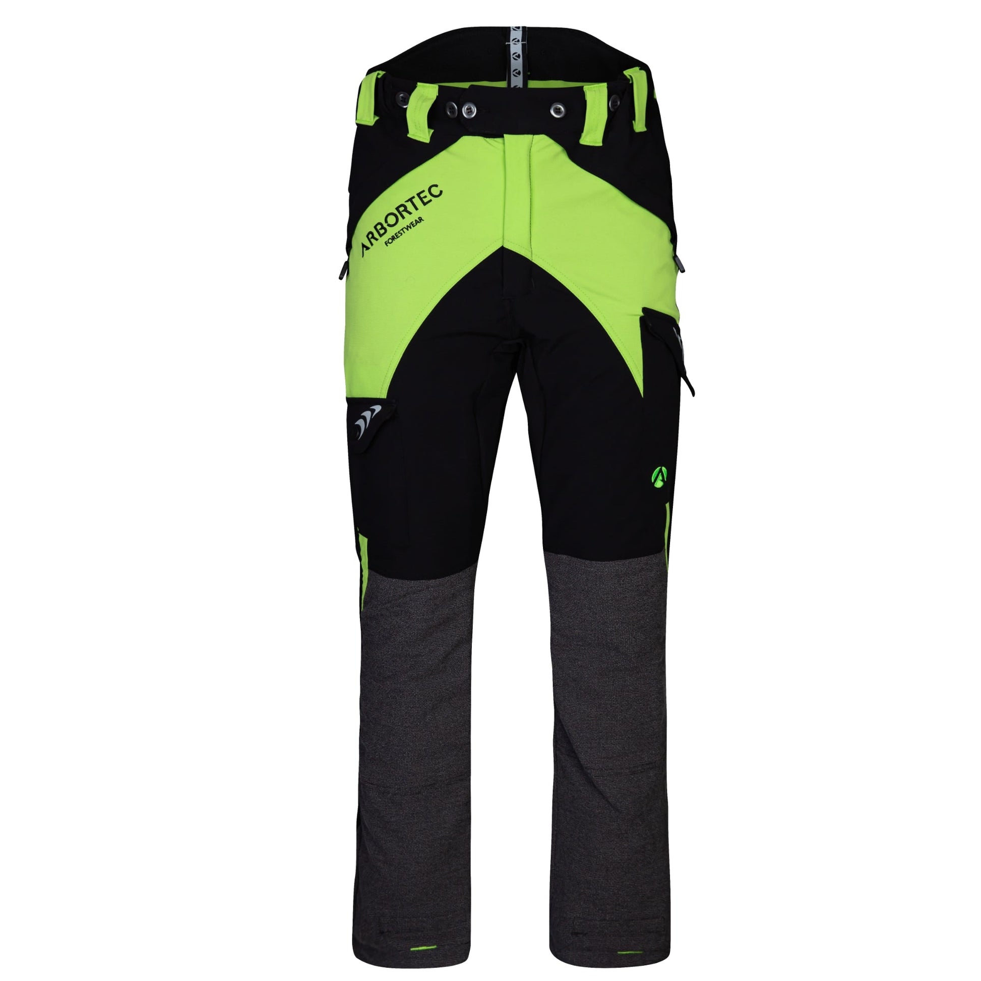 AT4010(US) Breatheflex Chainsaw Pants UL Rated - Lime/Black - Arbortec Forestwear