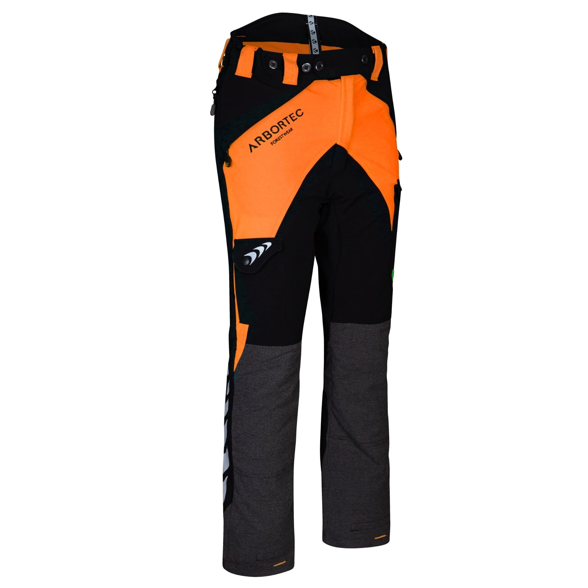 AT4010(US) Breatheflex Chainsaw Pants UL Rated - Orange/Black - Arbortec Forestwear