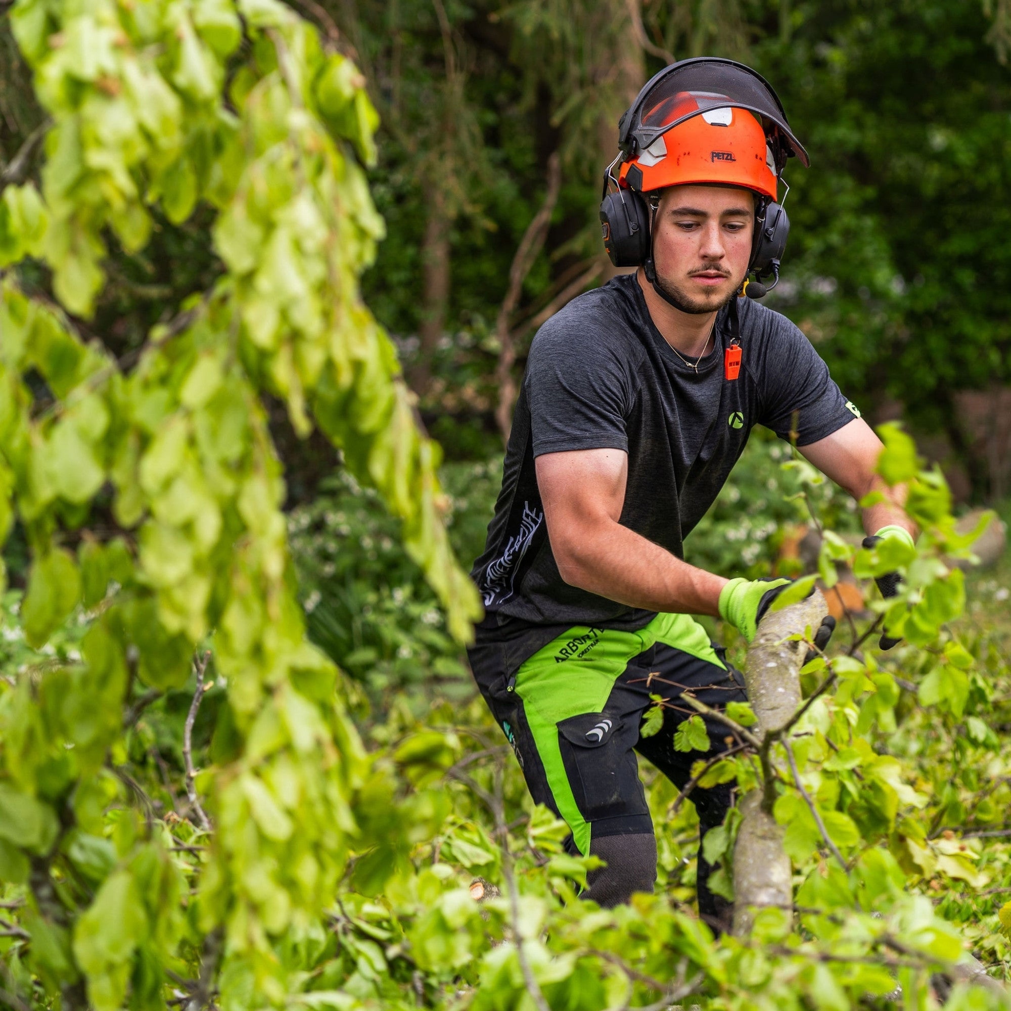 AT4020 Breatheflex Class 2 Chainsaw Trousers Design A - Lime