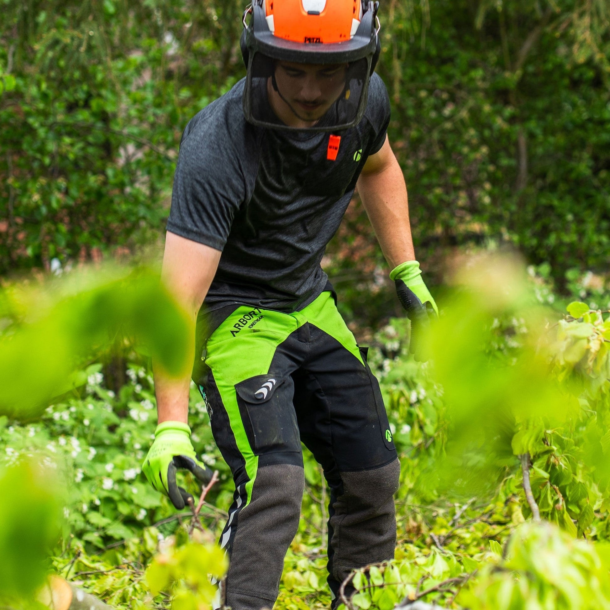 AT4010(US) Trouser Breatheflex US Lime/Black - Arbortec Forestwear
