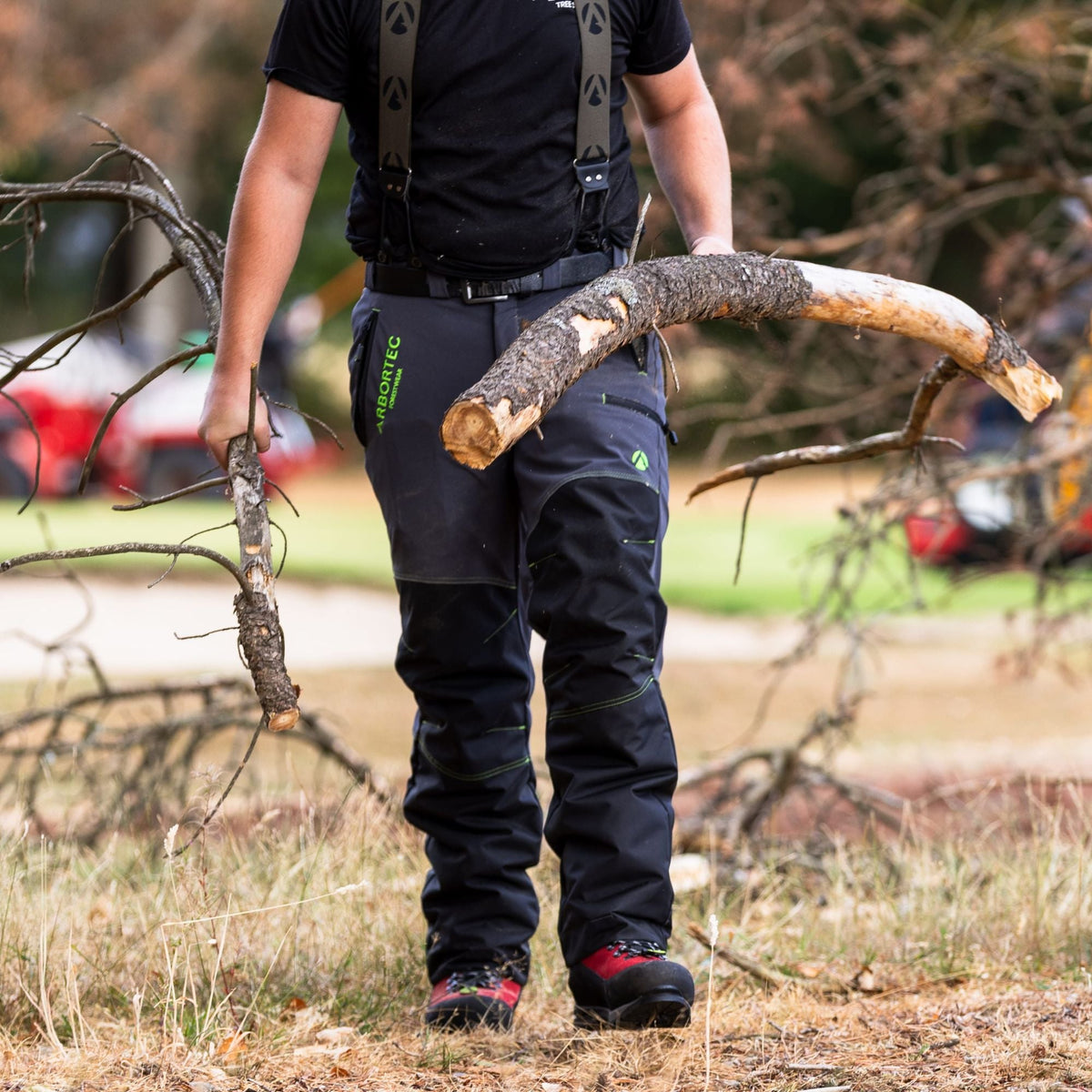 AT4044 Arbortec Mid-Range Chainsaw Trousers Design C Class 1 - Grey - Arbortec Forestwear