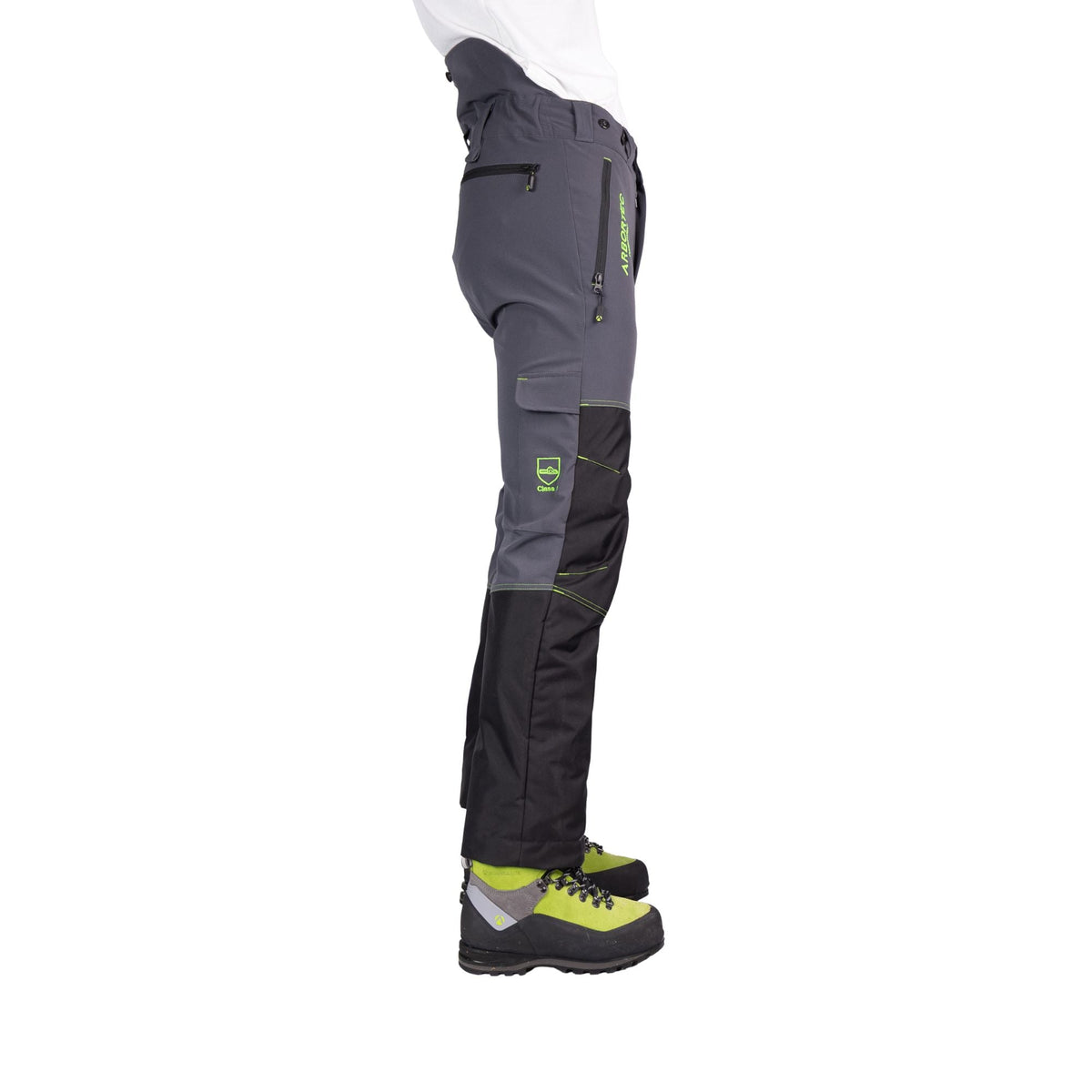 AT4044 Arbortec Mid-Range Chainsaw Trousers Design C Class 1 - Grey - Arbortec Forestwear