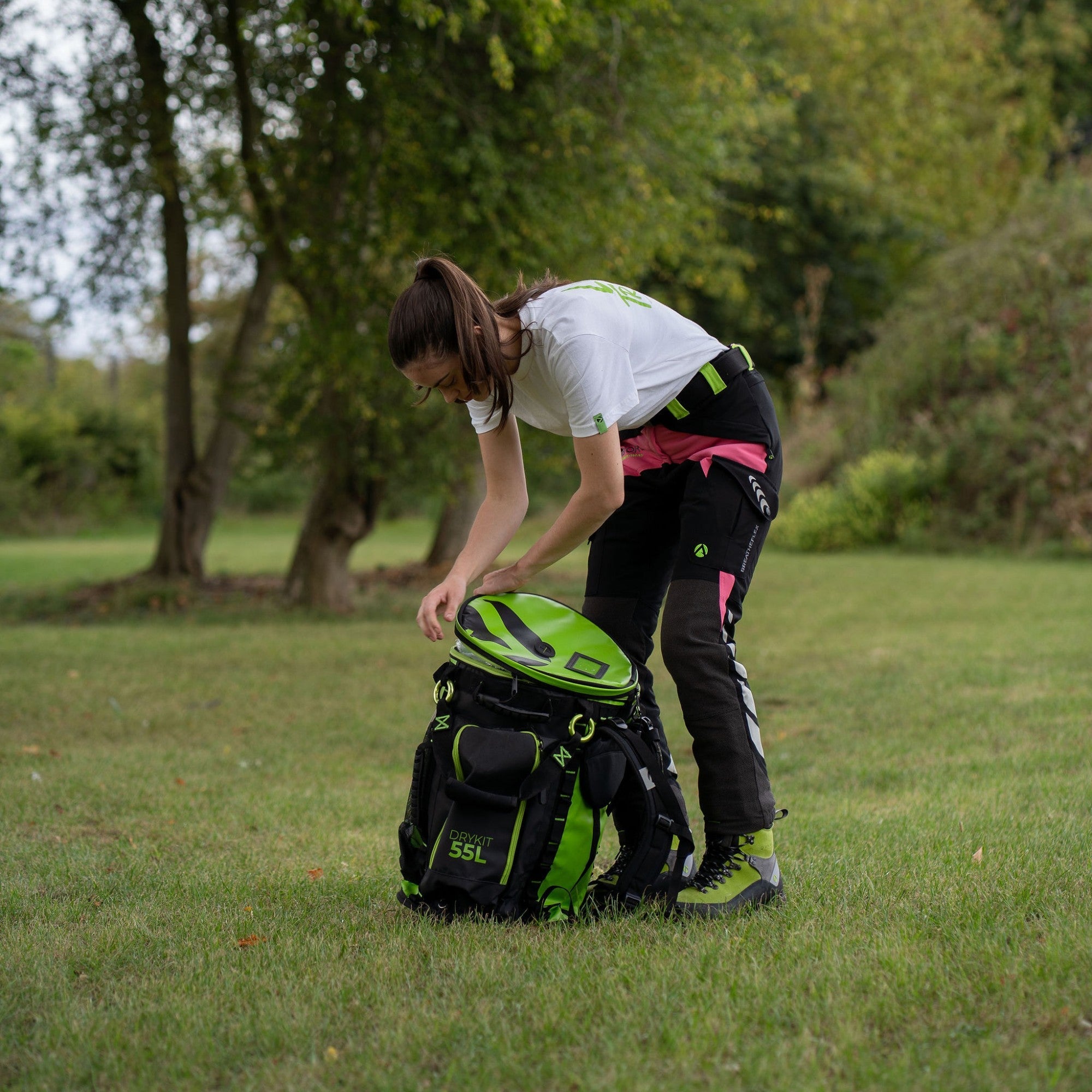 Breatheflex Female Chainsaw trousers Design C Class 1-Pink