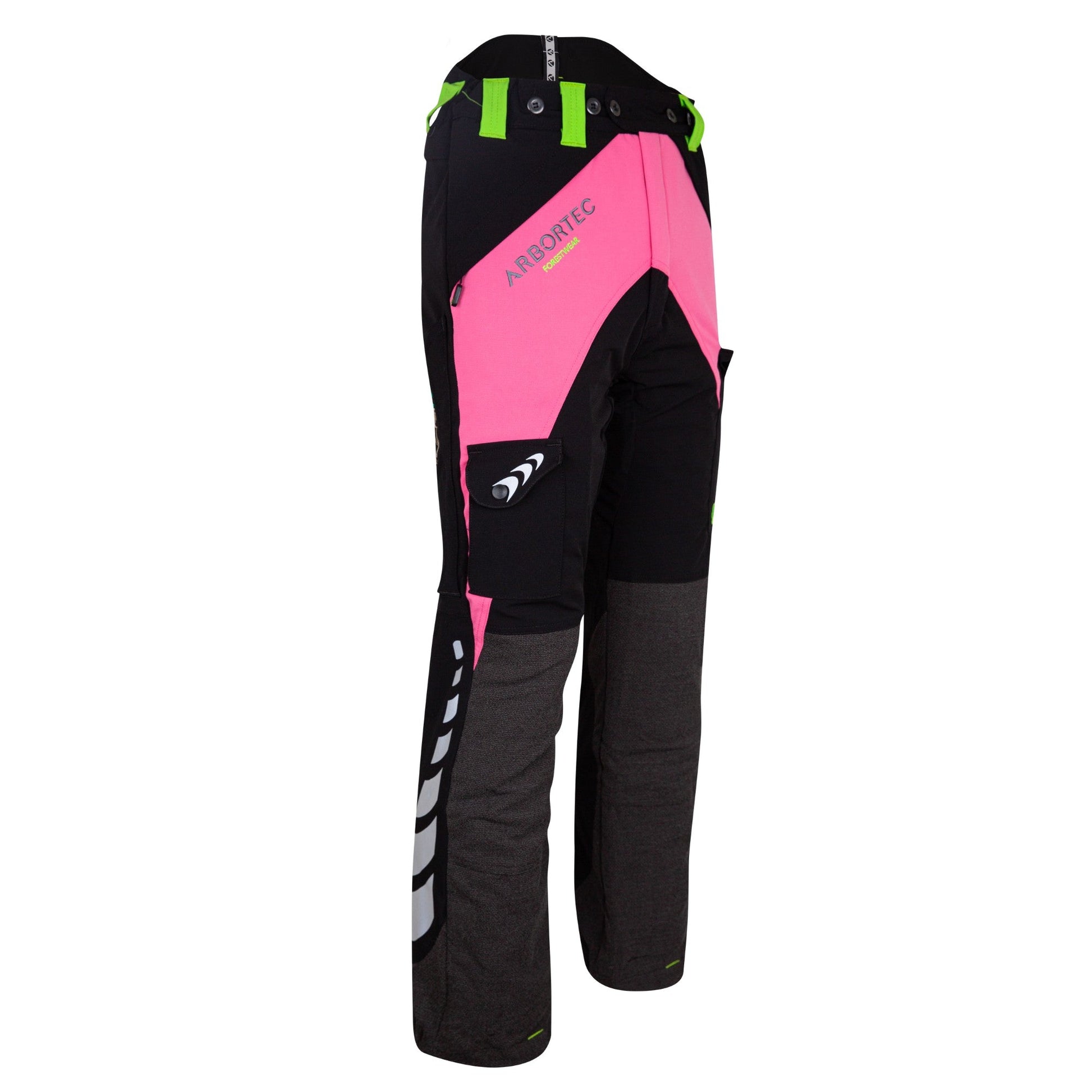 AT4050 Breatheflex Chainsaw trousers Design C Class 1 - Pink - Arbortec Forestwear