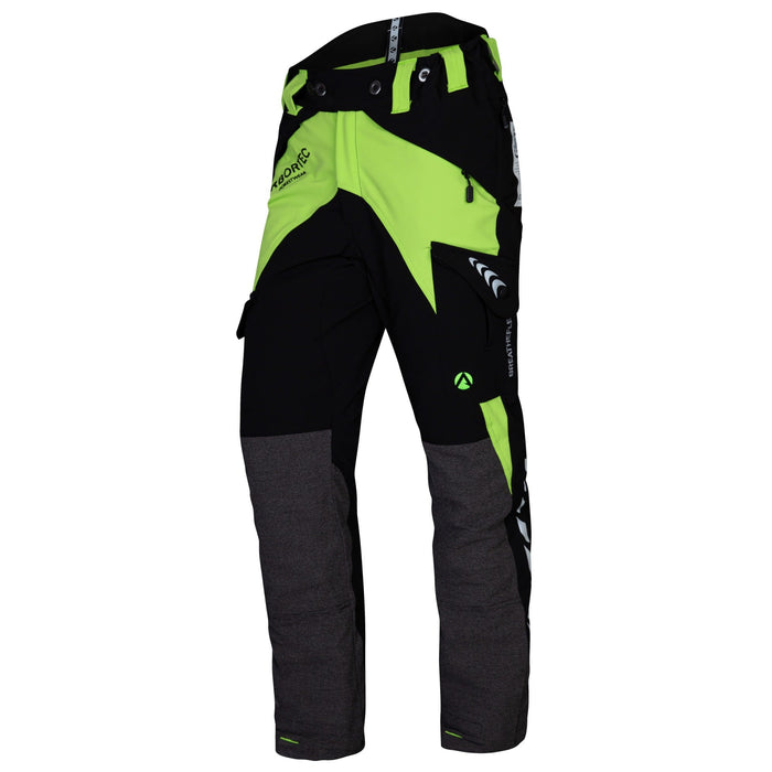 AT4050(F) Breatheflex Chainsaw trousers Female Design C Class 1 - Lime - Arbortec Forestwear