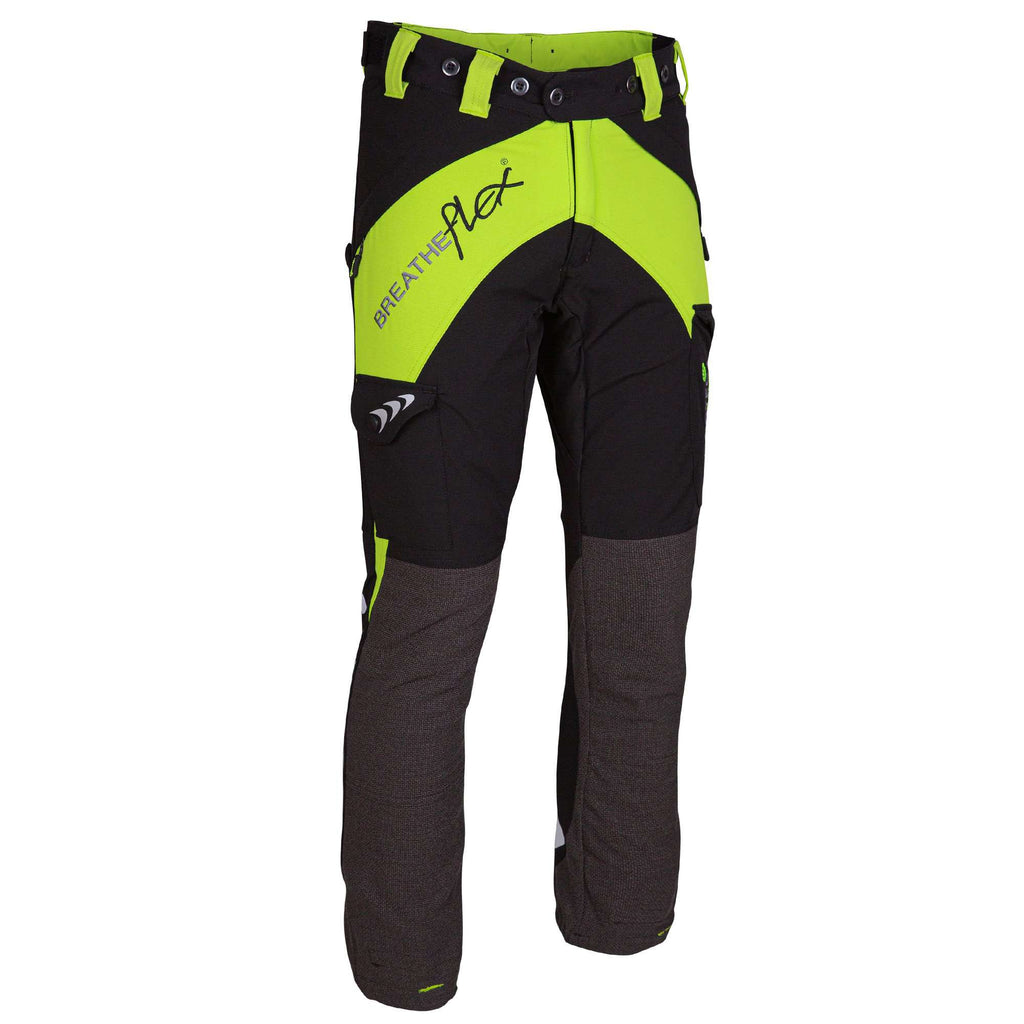 AT4050(F) Breatheflex Chainsaw trousers Female Design C Class 1 - Lime - Arbortec Forestwear