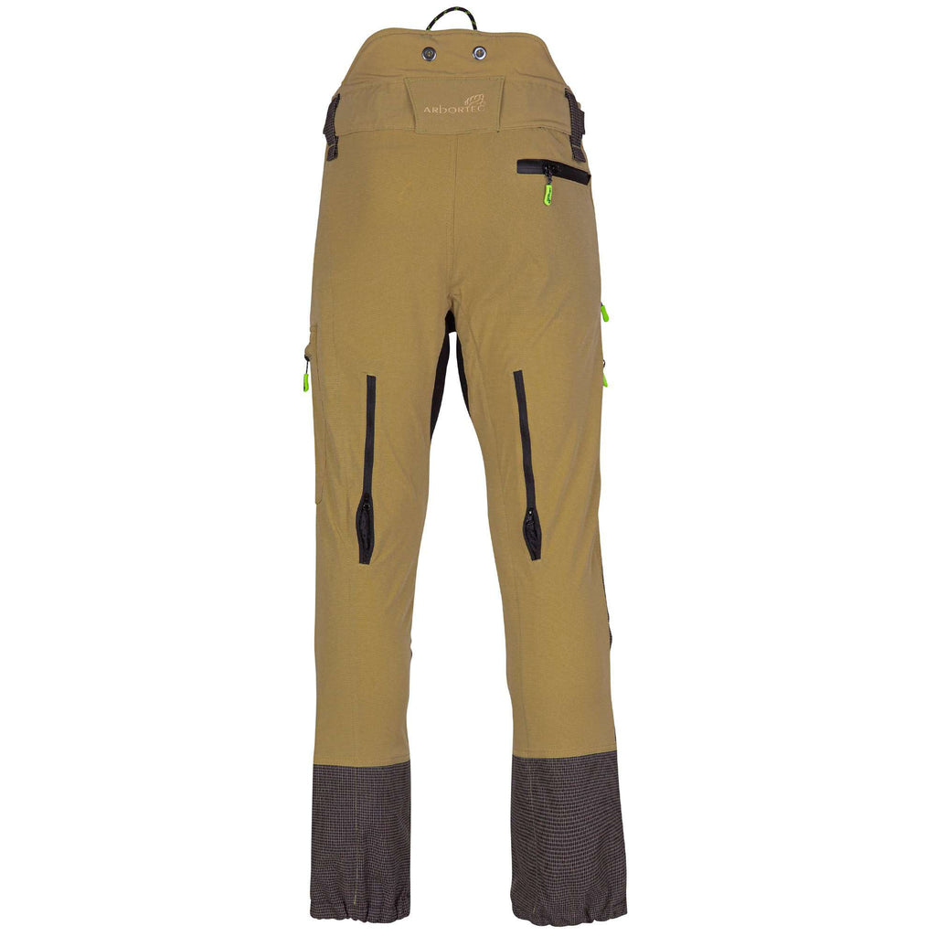 AT4060 Breatheflex Pro Chainsaw Trousers Design A Class 1 - Beige - Arbortec Forestwear