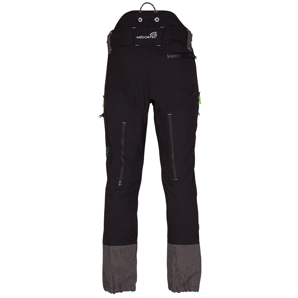AT4060 Breatheflex Pro Chainsaw Trousers Design A Class 1 - Black - Arbortec Forestwear