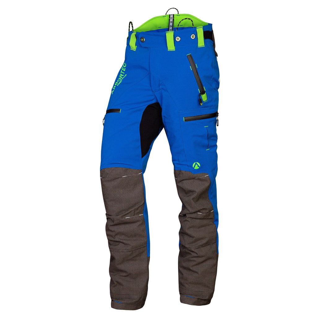 AT4060 Breatheflex Pro Chainsaw Trousers Design A Class 1 - Blue - Arbortec Forestwear