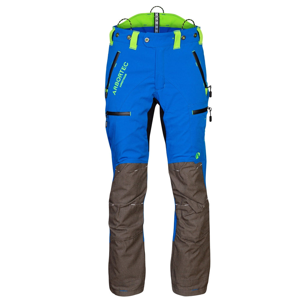 AT4060 Breatheflex Pro Chainsaw Trousers Design A Class 1 - Blue - Arbortec Forestwear