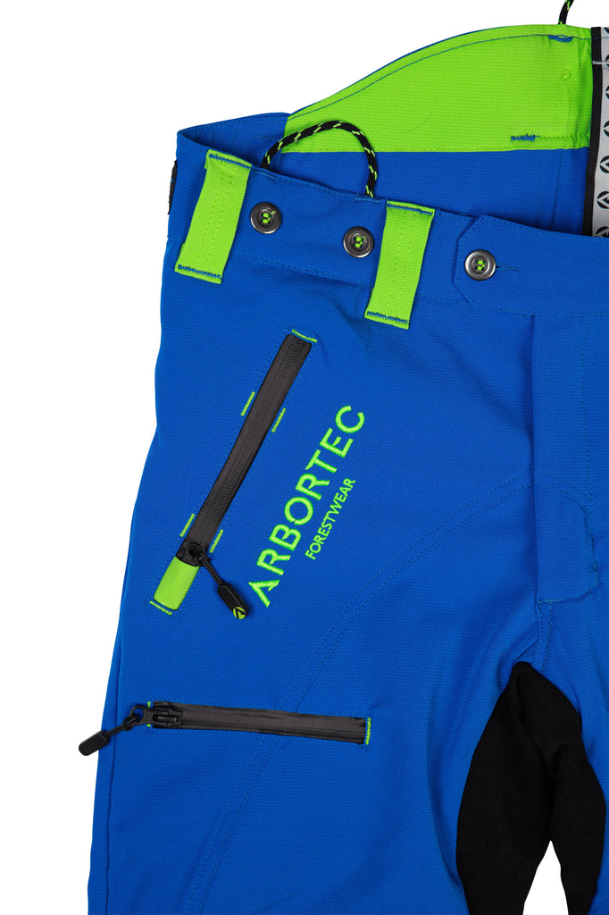 AT4060 Breatheflex Pro Chainsaw Trousers Design A Class 1 - Blue - Arbortec Forestwear