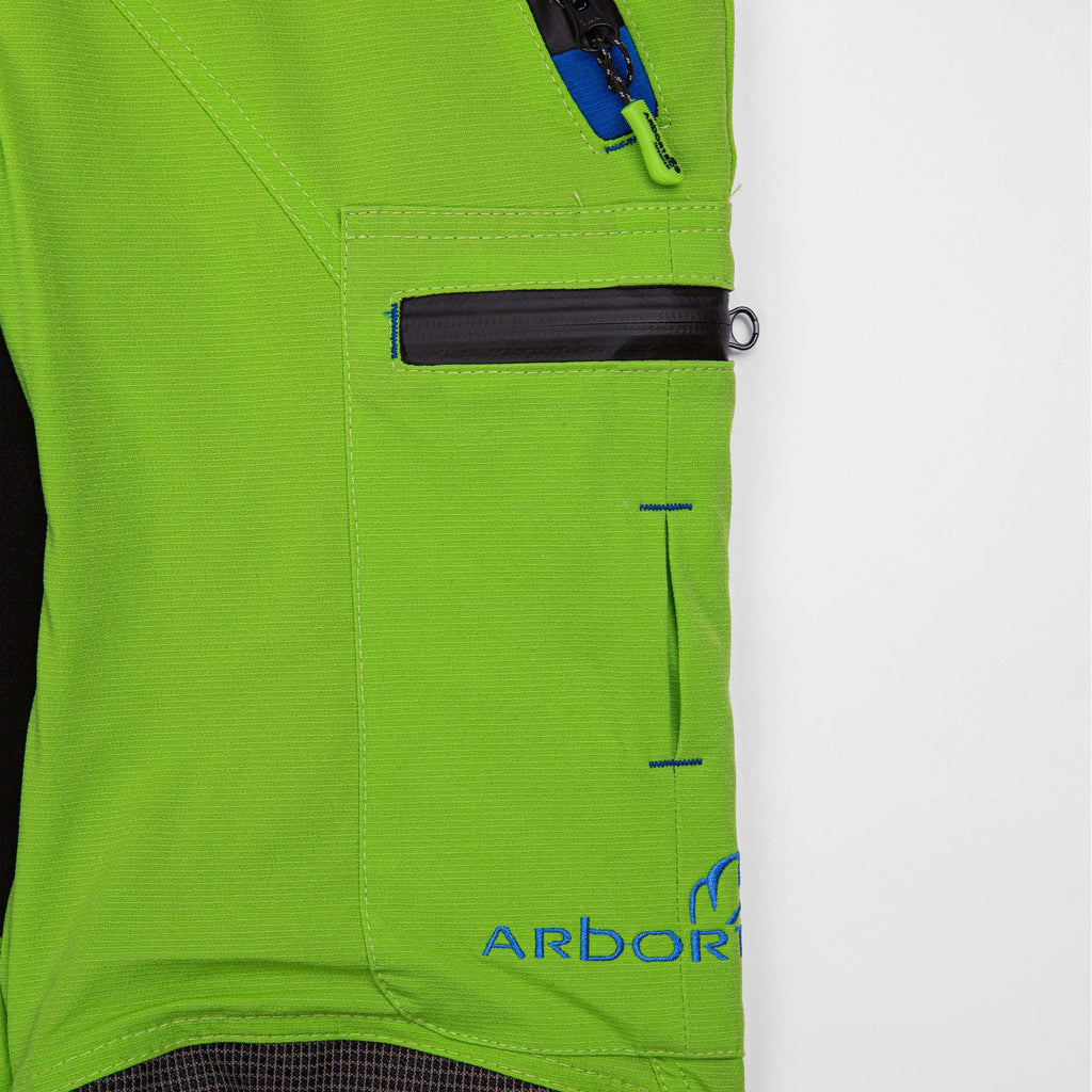 AT4060 Breatheflex Pro Chainsaw Trousers Design A Class 1 - Lime - Arbortec Forestwear