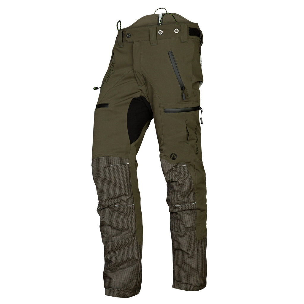 AT4060 Breatheflex Pro Chainsaw Trousers Design A Class 1 - Olive - Arbortec Forestwear