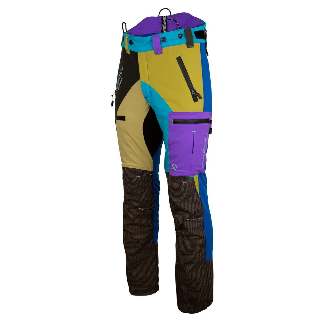 AT4060 Breatheflex Pro Chainsaw Trousers Design A Class 1 - Pastel Multi - Colour - Arbortec Forestwear