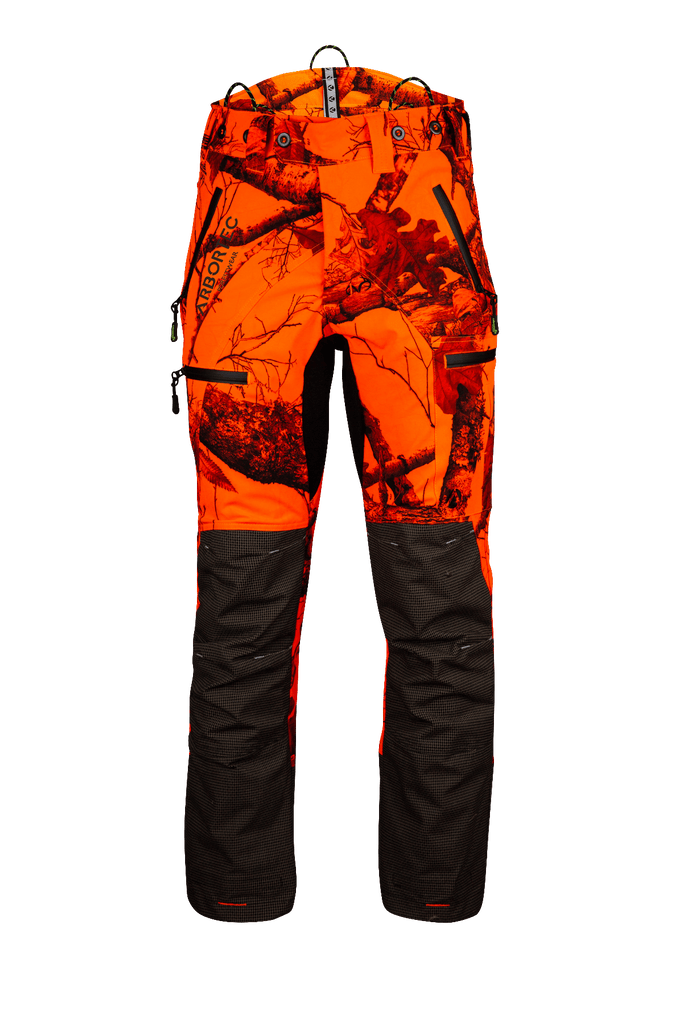 AT4060 - Breatheflex Pro Realtree Chainsaw Trousers Design A/Class 1 - Orange - Arbortec Forestwear
