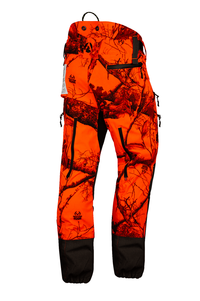 AT4060 - Breatheflex Pro Realtree Chainsaw Trousers Design A/Class 1 - Orange - Arbortec Forestwear