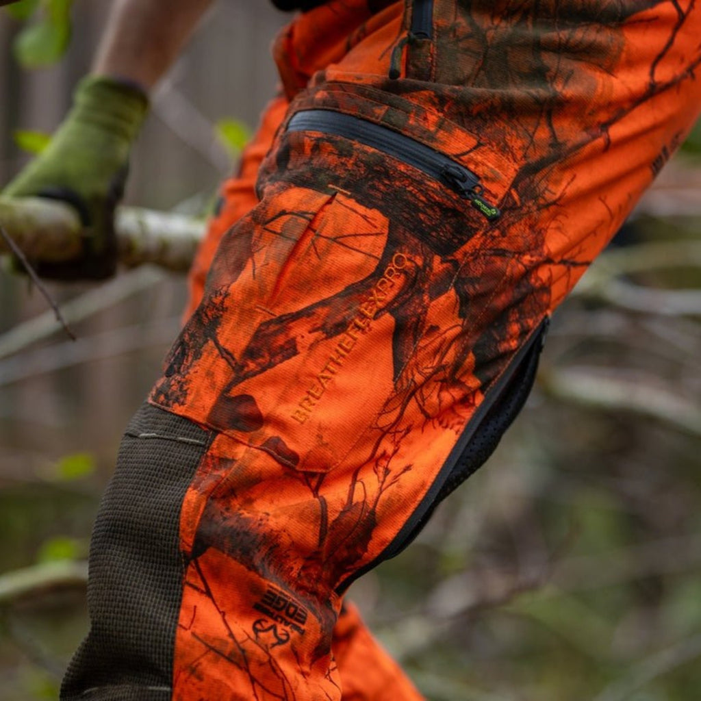 AT4060 UL - Breatheflex Pro Realtree Chainsaw Pants Design A/Class 1 - Orange - Arbortec Forestwear