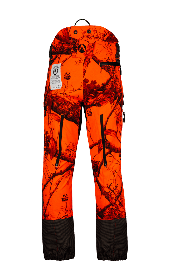 AT4060 UL - Breatheflex Pro Realtree Chainsaw Pants Design A/Class 1 - Orange - Arbortec Forestwear