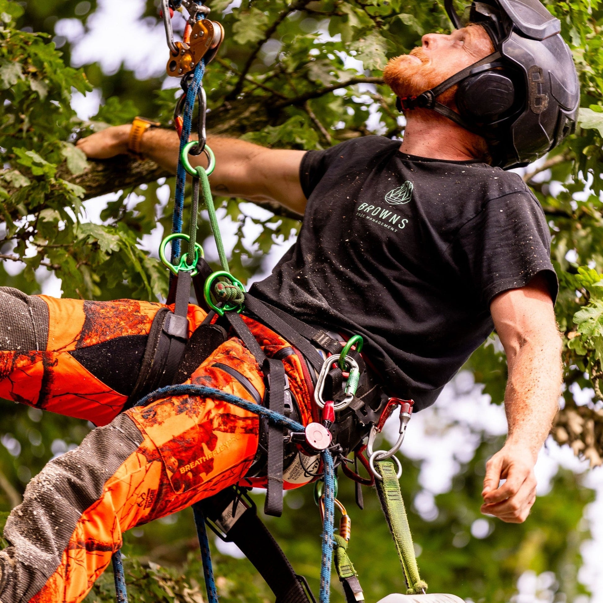 AT4060 UL - Breatheflex Pro Realtree Chainsaw Pants Design A/Class 1 - Orange - Arbortec Forestwear