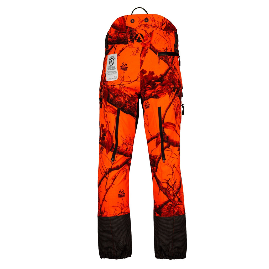 AT4060 UL - Breatheflex Pro Realtree Chainsaw Pants Design A/Class 1 - Orange - Arbortec Forestwear