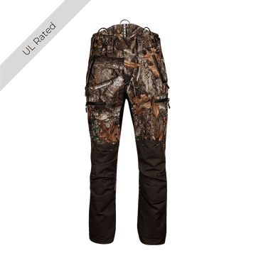 AT4060 UL - Breatheflex Pro Realtree Chainsaw Trousers Design A/Class 1 - Brown - Arbortec Forestwear