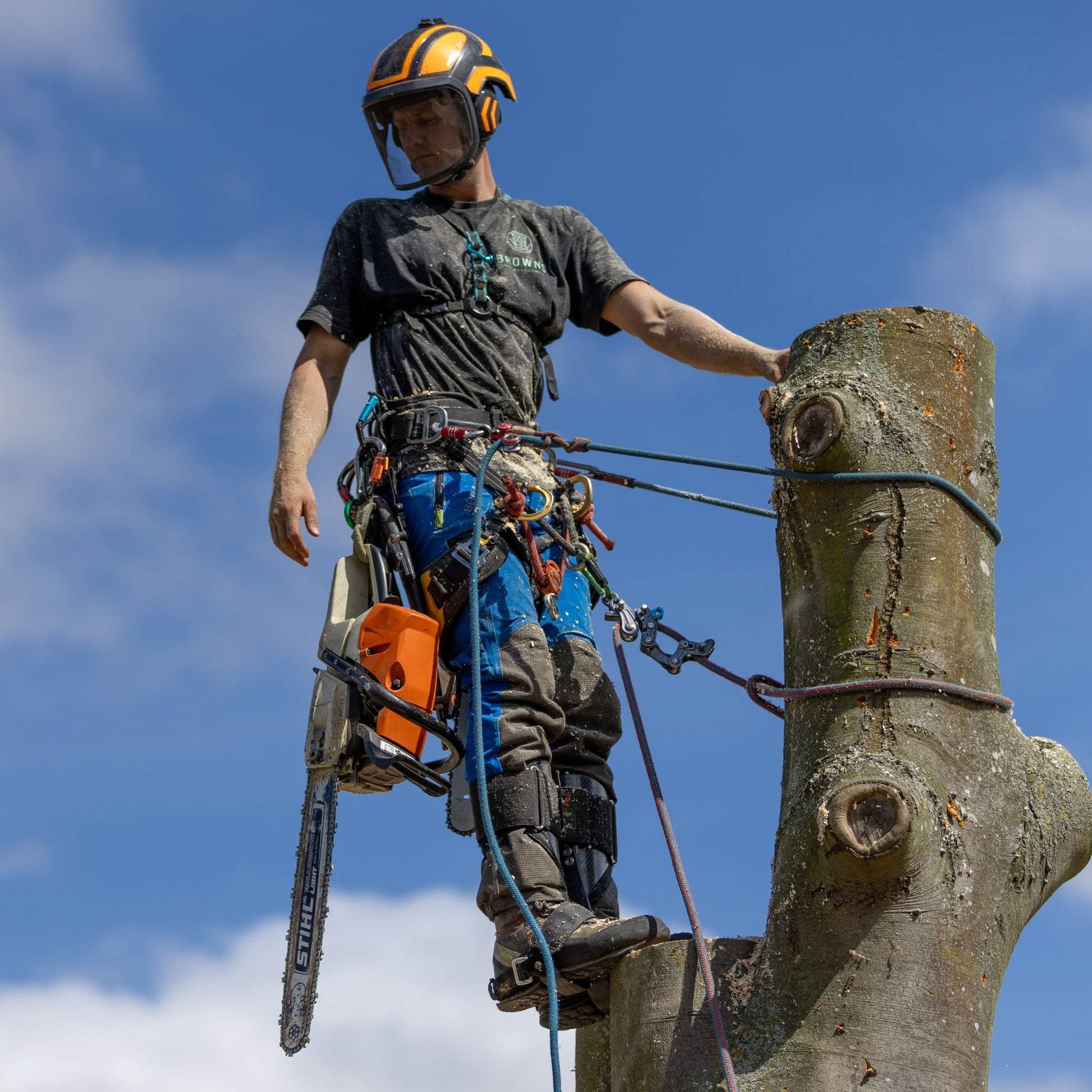 AT4060(US) Breatheflex Pro Chainsaw Pants UL Rated - Blue - Arbortec Forestwear