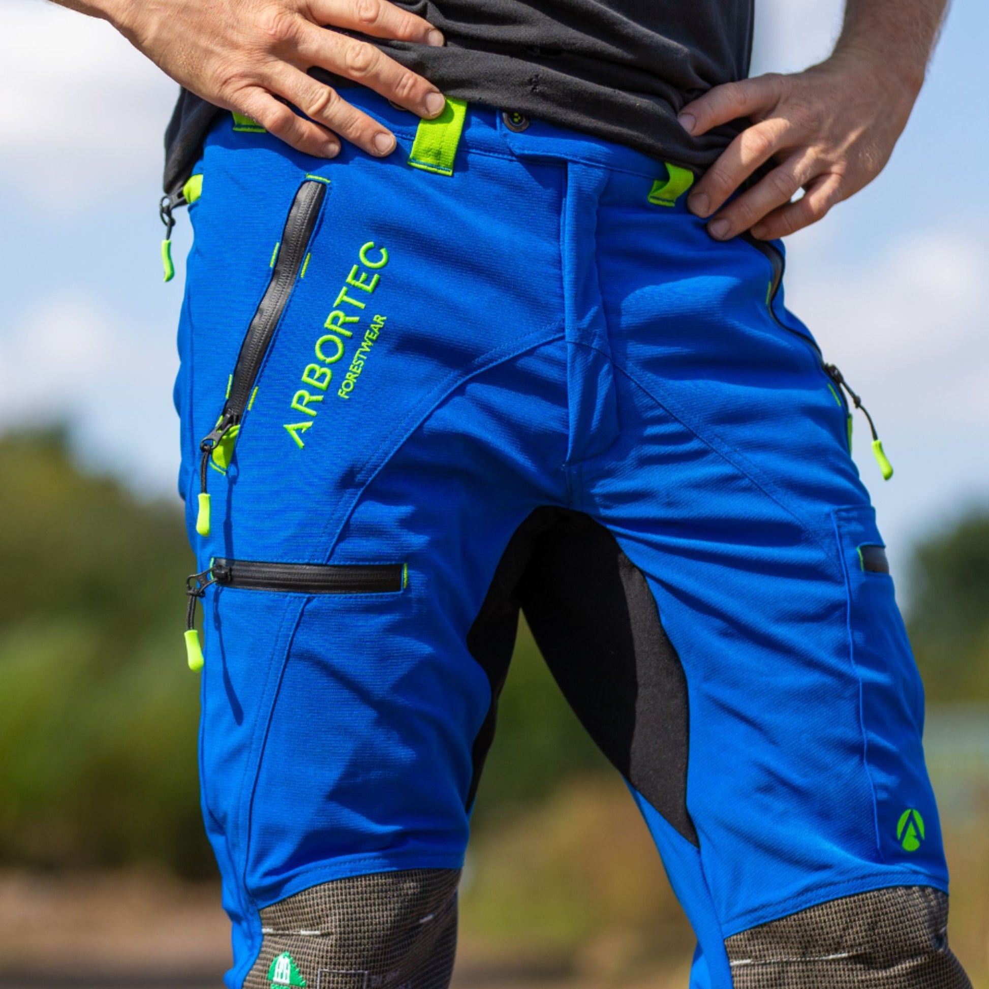 AT4060(US) Breatheflex Pro Chainsaw Pants UL Rated - Blue - Arbortec Forestwear