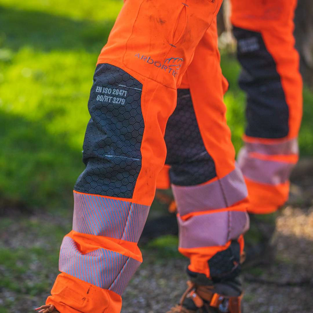 AT4060(US) Breatheflex Pro Chainsaw Pants UL Rated - Hi-Viz Orange - Arbortec Forestwear