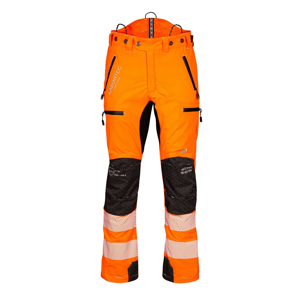 AT4060(US) Breatheflex Pro Chainsaw Pants UL Rated - Hi - Viz Orange - Arbortec Forestwear