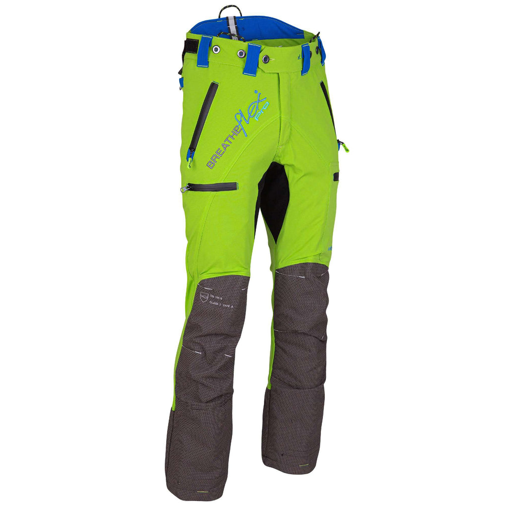 AT4060(US) Breatheflex Pro Chainsaw Pants UL Rated - Lime - Arbortec Forestwear