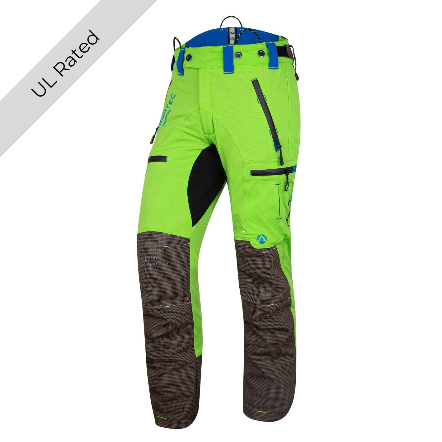 AT4060(US) Breatheflex Pro Chainsaw Pants UL Rated - Lime - Arbortec Forestwear
