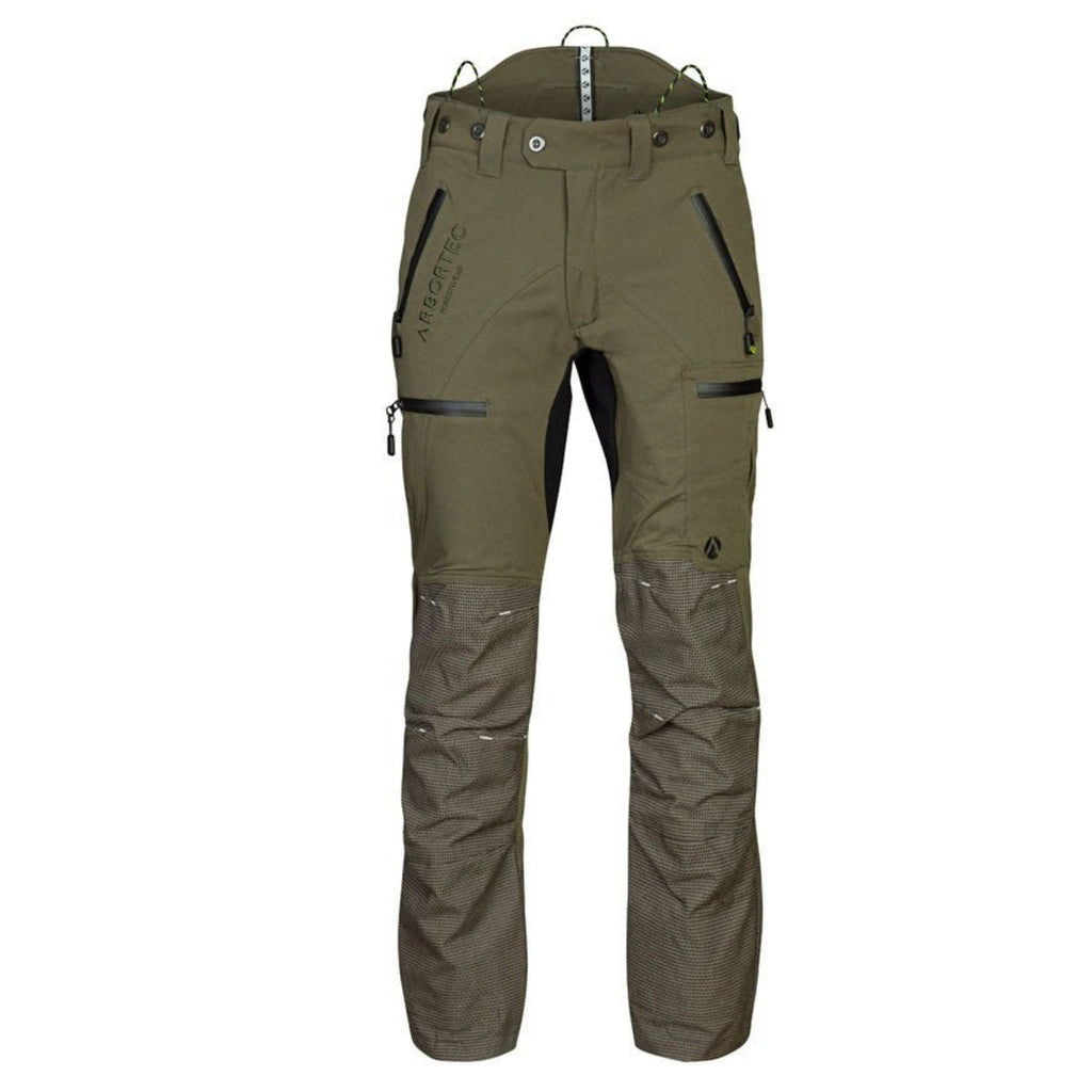 AT4060(US) Breatheflex Pro Chainsaw Trousers UL Rated - Olive - Arbortec Forestwear