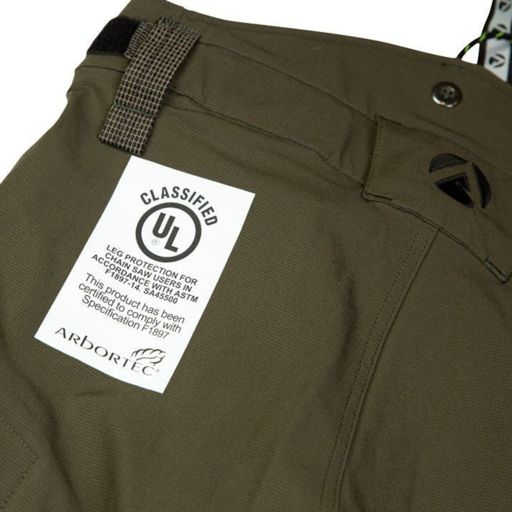 AT4060(US) Breatheflex Pro Chainsaw Trousers UL Rated - Olive - Arbortec Forestwear