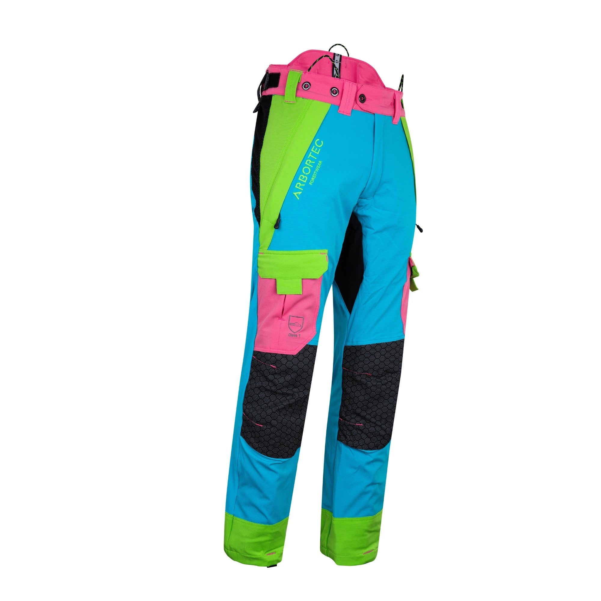 AT4062(EU) Arbortec Vented Chainsaw Trousers Design A Class 1 - Aqua M