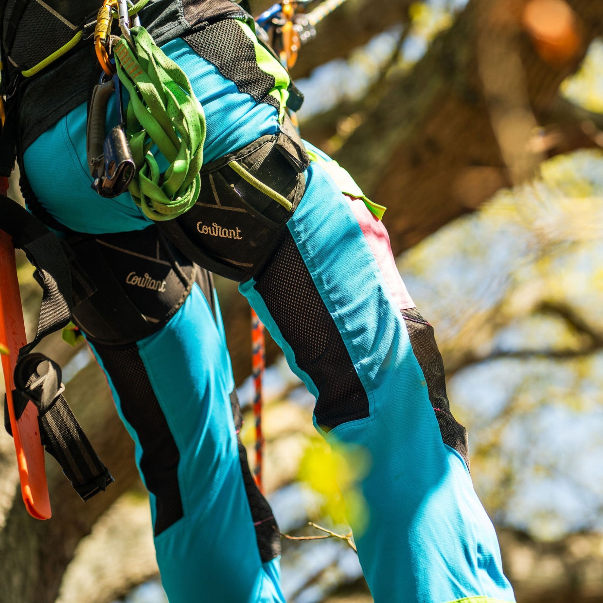 【タグ付】 24AW kolor paint pants AT4062(EU) Arbortec Vented Chainsaw Trousers Design A Class 1 - Aqua M