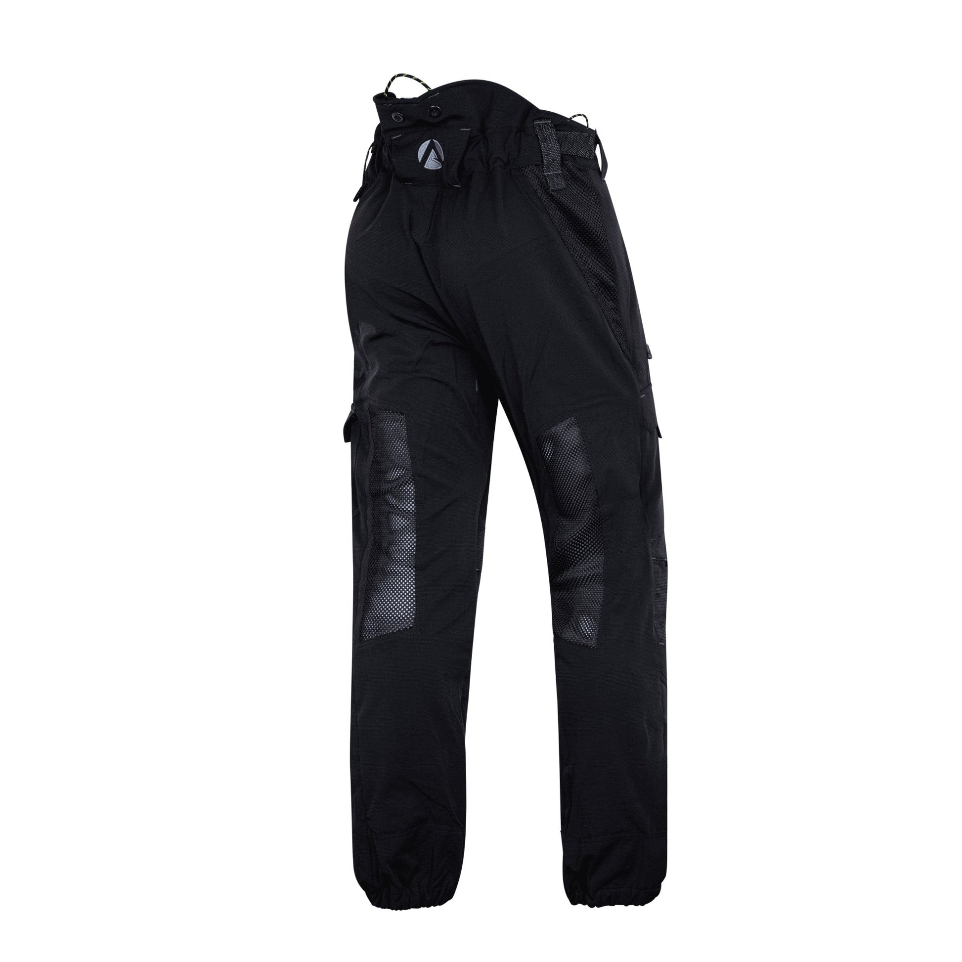 AT4062(EU) Arbortec Vented Chainsaw Trousers Design A Class 1 - Black - Arbortec Forestwear
