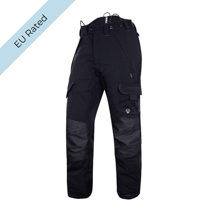 AT4062(EU) Arbortec Vented Chainsaw Trousers Design A Class 1 - Black - Arbortec Forestwear