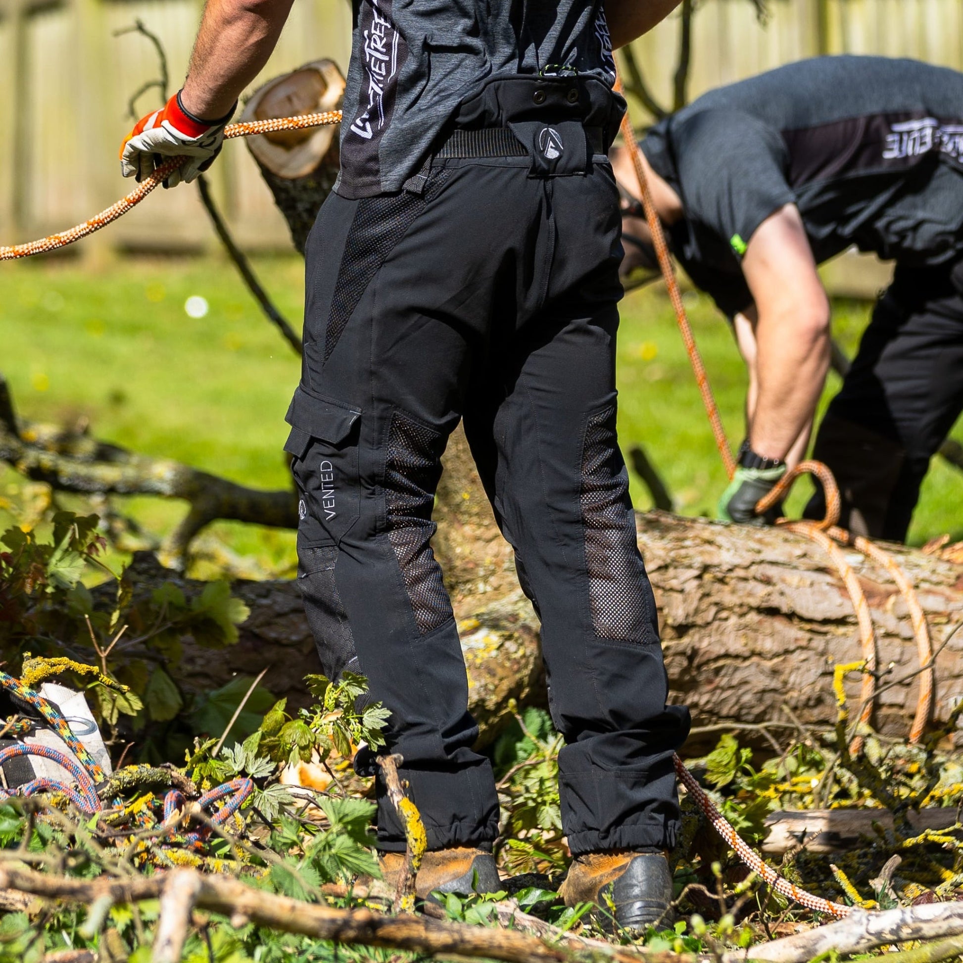 AT4062(EU) Arbortec Vented Chainsaw Trousers Design A Class 1 - Black - Arbortec Forestwear