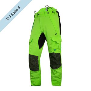 AT4062(EU) Arbortec Vented Chainsaw Trousers Design A Class 1 - Lime - Arbortec Forestwear