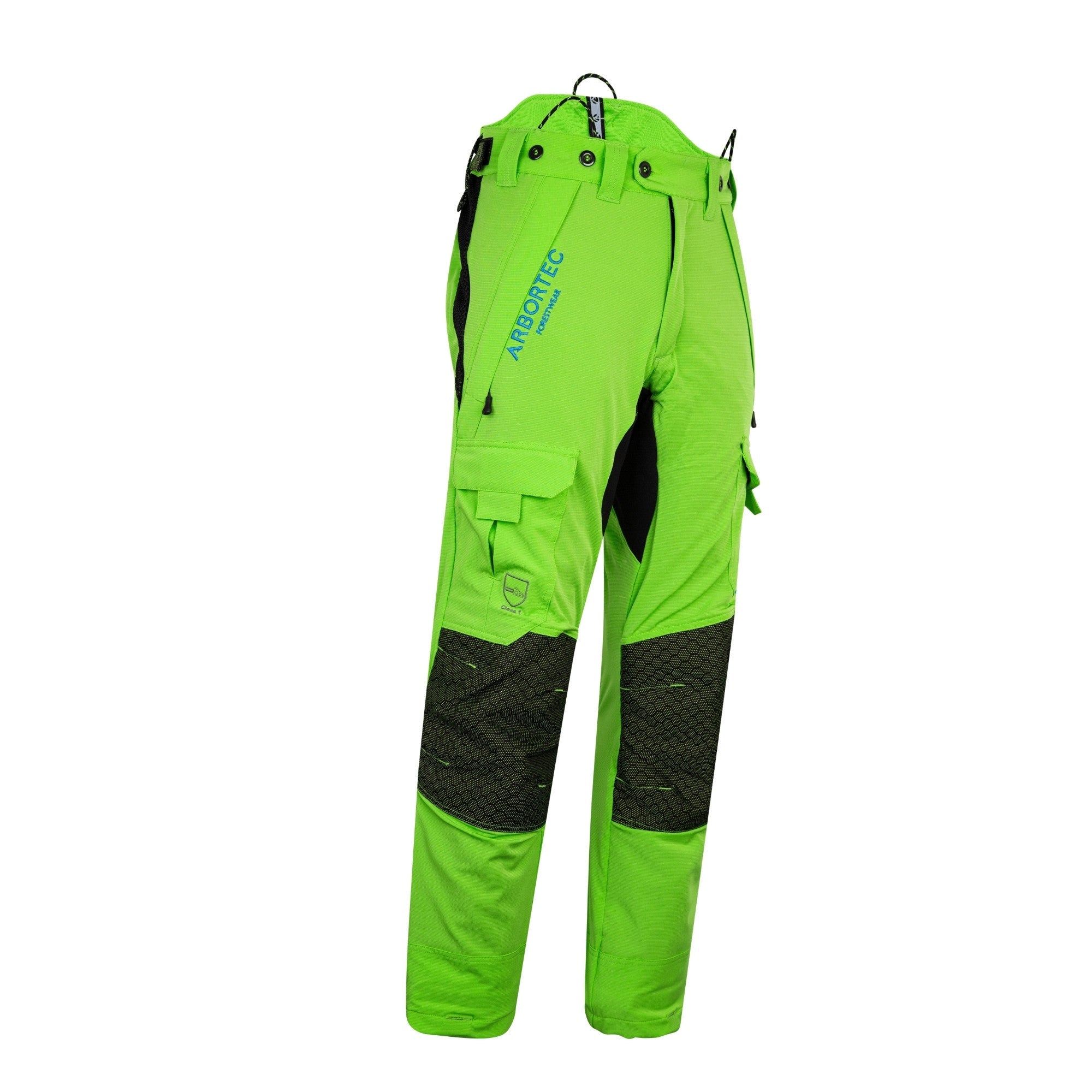 AT4062(EU) Arbortec Vented Chainsaw Trousers Design A Class 1 - Lime