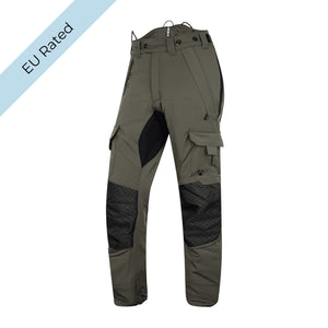 AT4062(EU) Arbortec Vented Chainsaw Trousers Design A Class 1 - Olive - Arbortec Forestwear