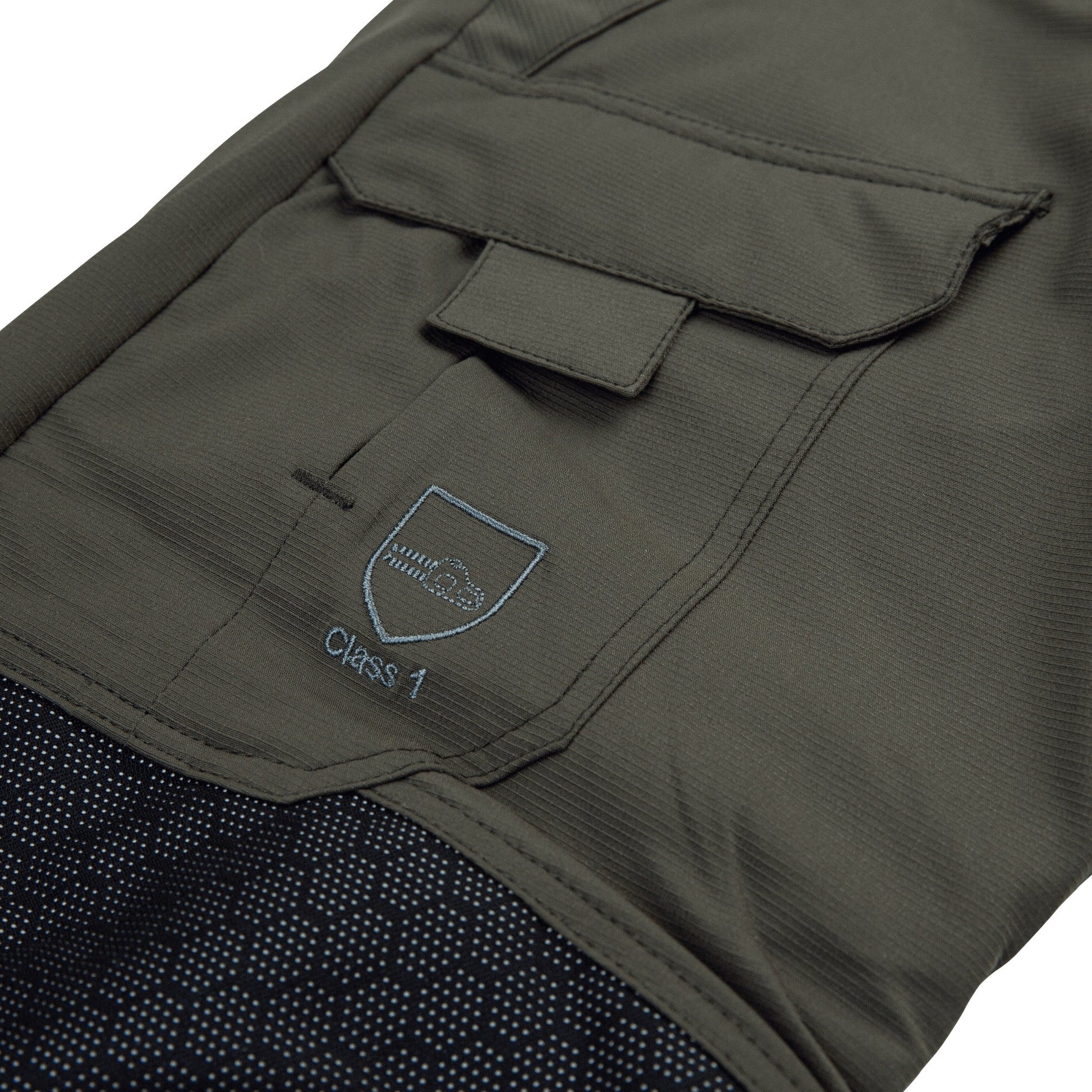 AT4062(EU) Arbortec Vented Chainsaw Trousers Design A Class 1 - Olive - Arbortec Forestwear