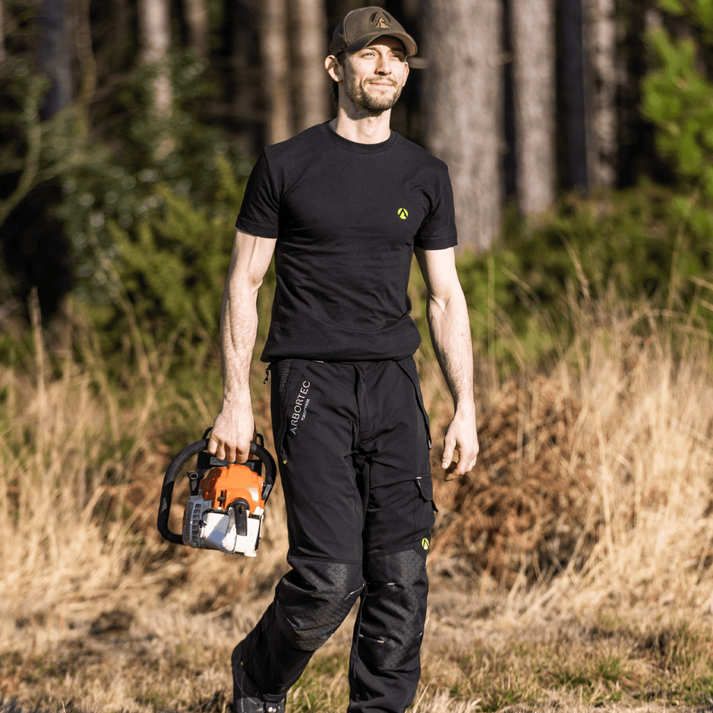 AT4062(US) Arbortec Vented Chainsaw Pants - Black - Arbortec Forestwear