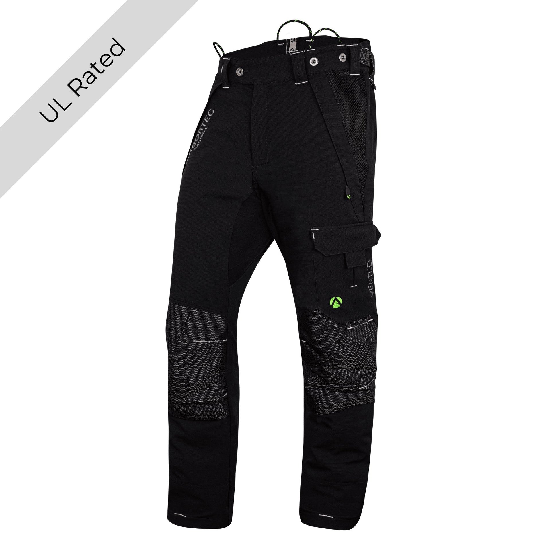 AT4062(US) Arbortec Vented Chainsaw Pants - Black - Arbortec Forestwear