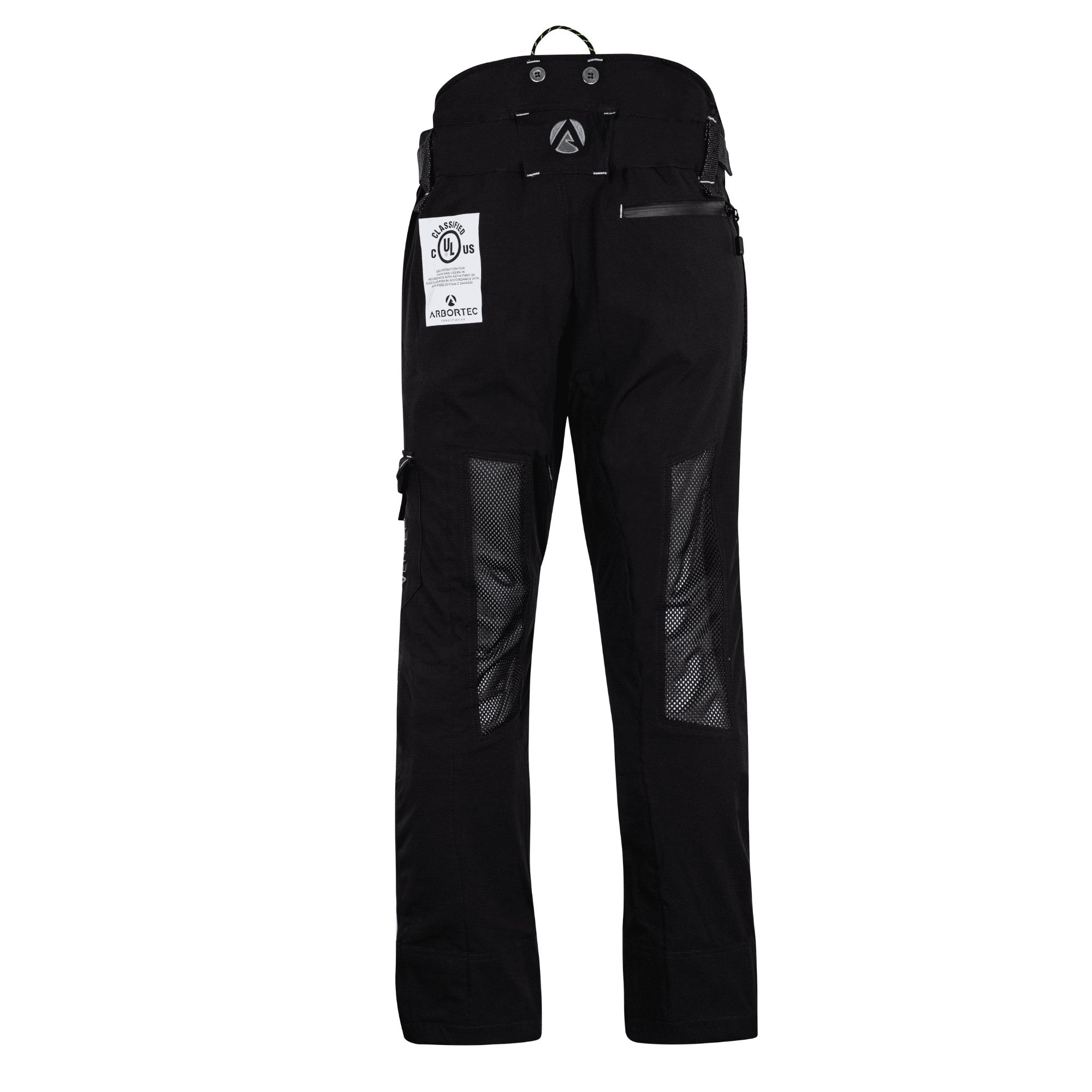 AT4062(US) Arbortec Vented Chainsaw Pants - Black - Arbortec Forestwear