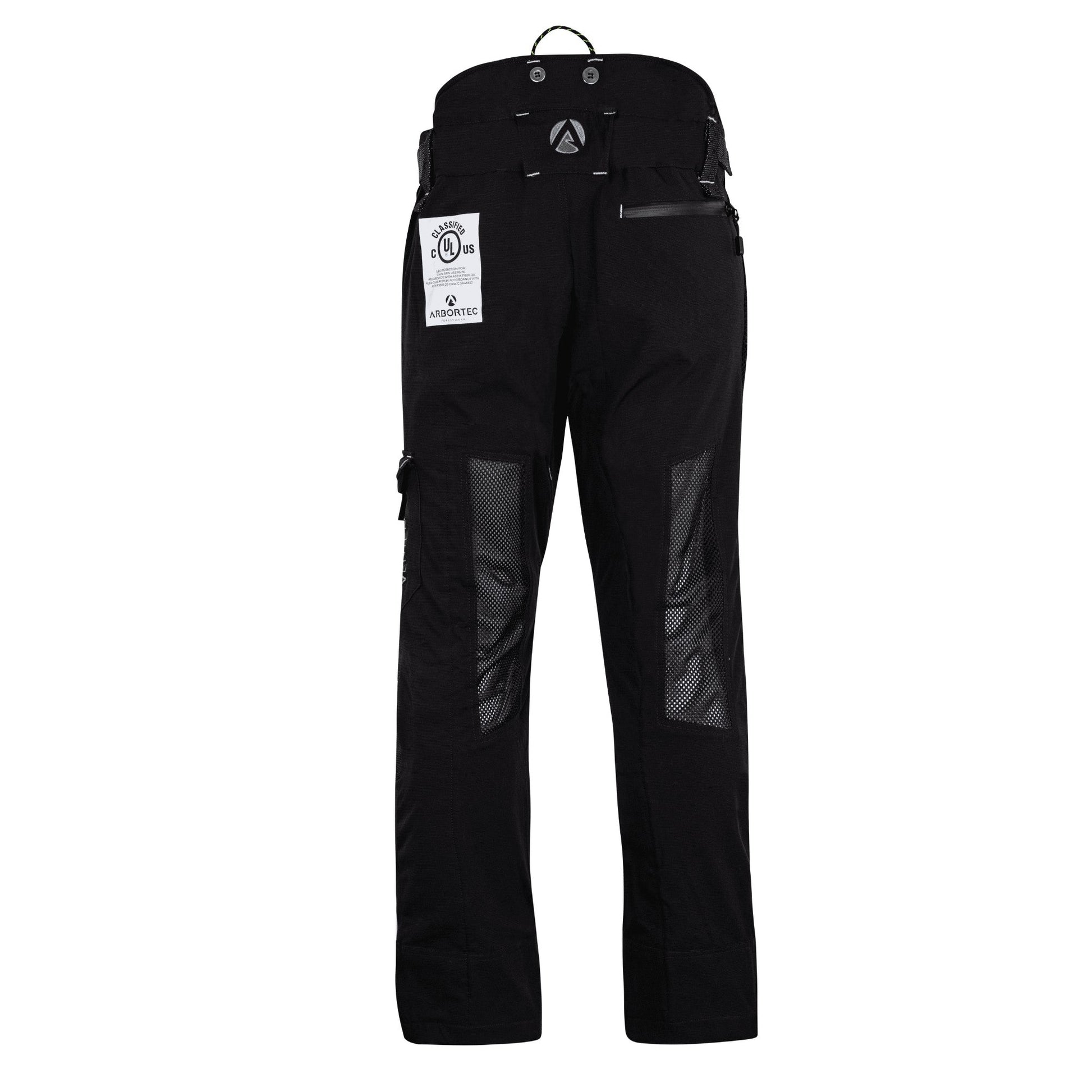 AT4062(US) Arbortec Vented Chainsaw Pants - Black - Arbortec Forestwear